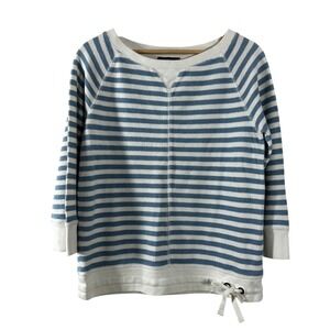 Ralph Lauren Jeans Co. Women's Vintage Pullover Cotton‎ Terry Striped Size M